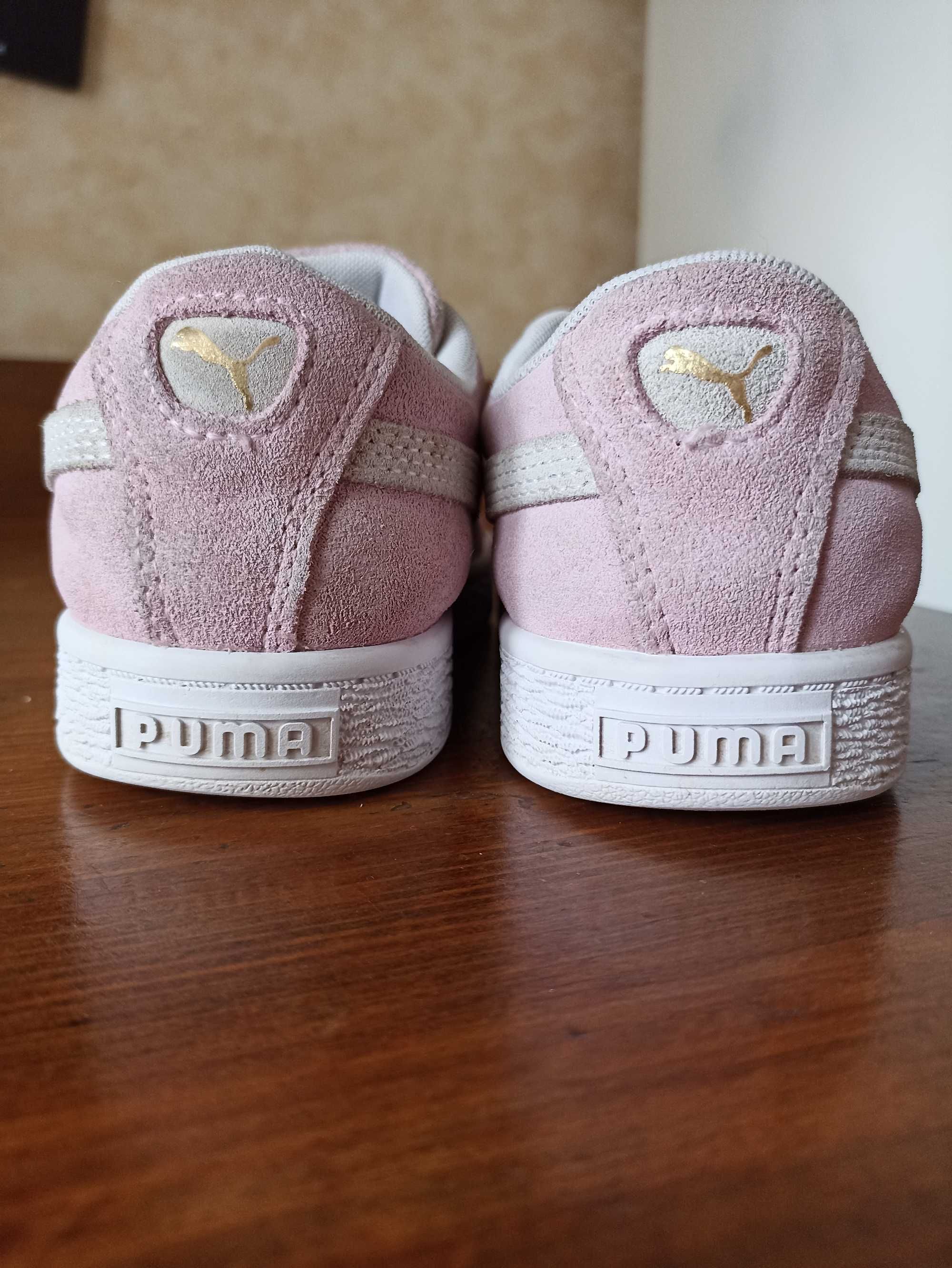 Дитячі замшеві рожеві кеди для дівчаток Puma Suede XL 34 розмір 21 см