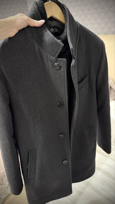 Чоловіче зимове вовняне пальто 48р
