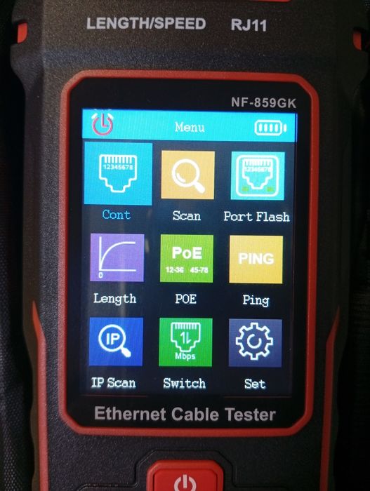 Тестер мережевого кабелю NF-859GK