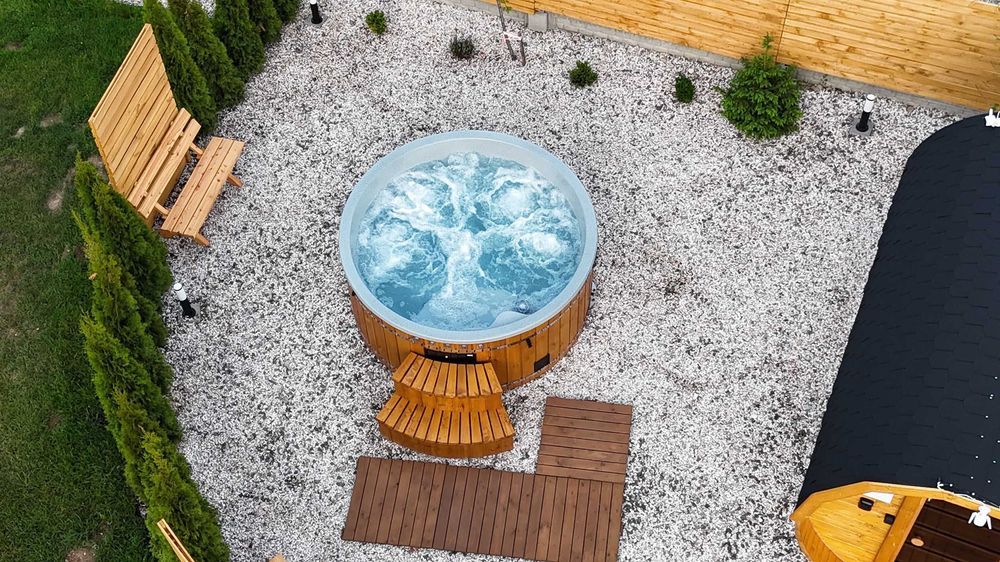 Elektryczna balia ogrodowa - 6 kw - jacuzzi – podświetlenie – raty 0%