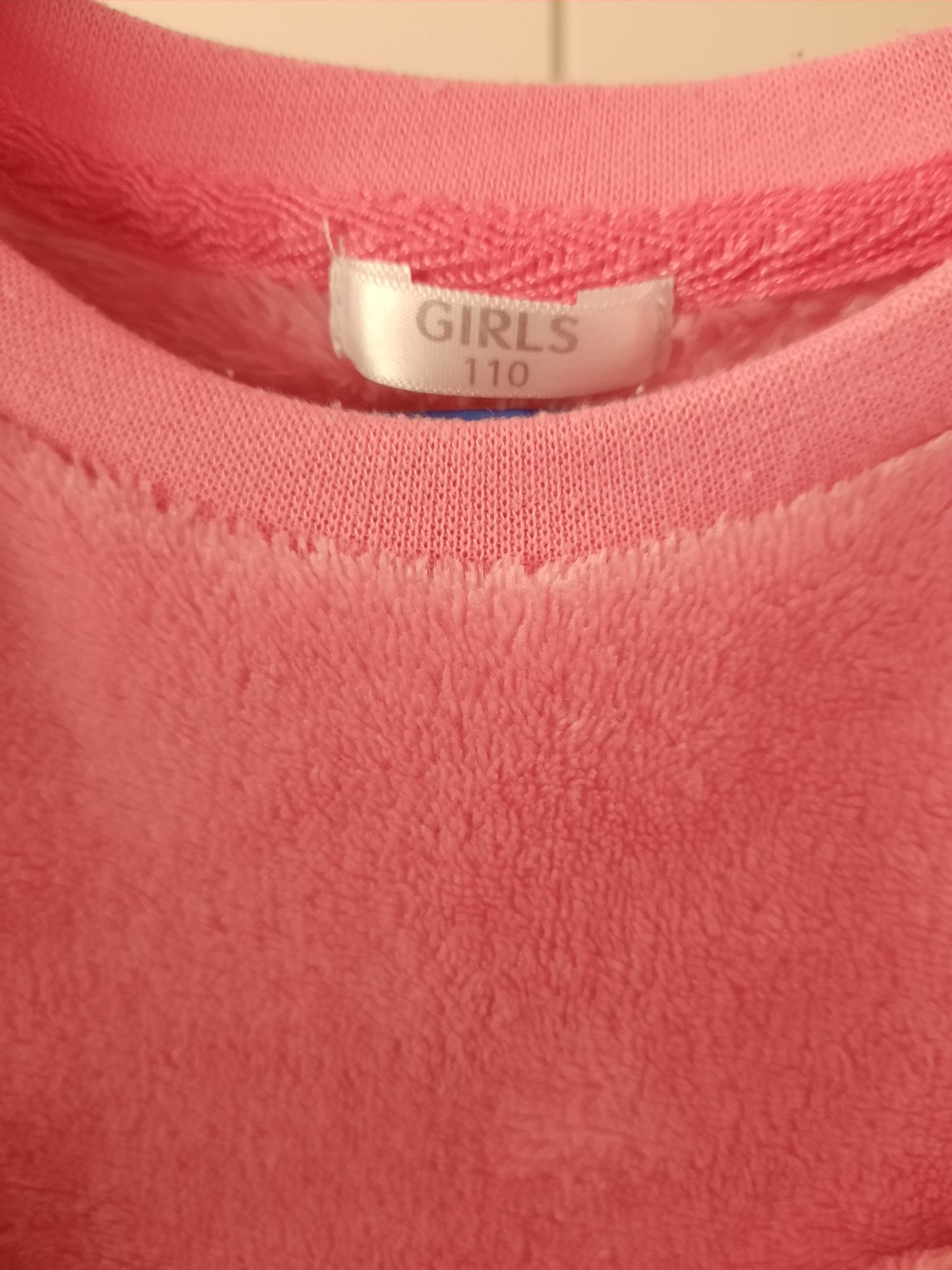 Misiowa ciepła bluza polarek dla dziewczynki
