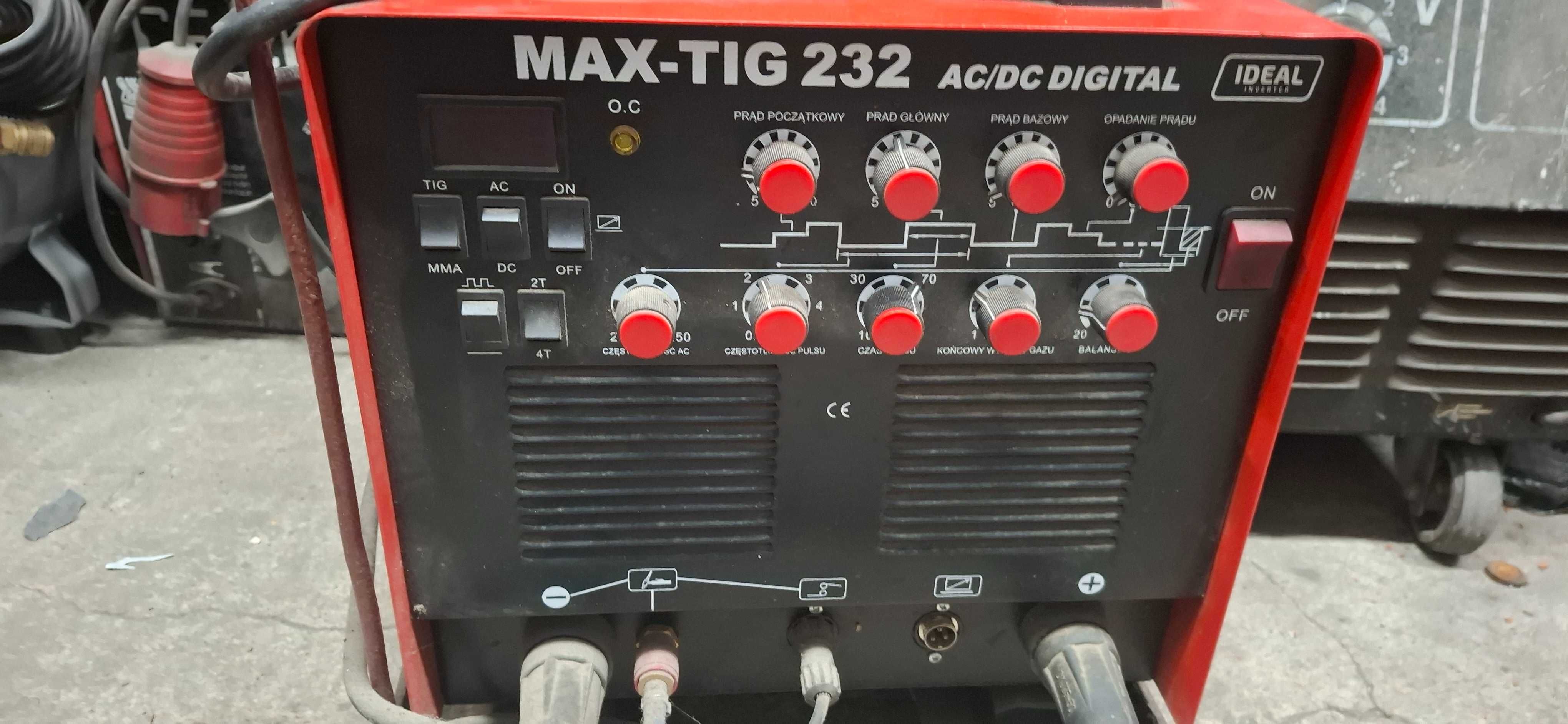 Spawarka Ideal MAX TIG 232 AC DC Digital MMA + osprzęt