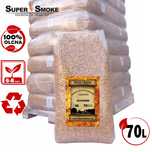 Zrębki Wędzarnicze Super Smoke OLCHA KL-08 (6-8mm) Medium 70 Litrów