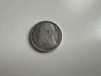 Moneta 1 frank 1909 srebro Belgia