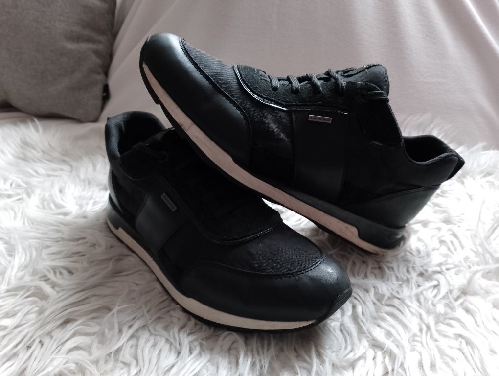 Geox RESPIRA buty sneakersy adidasy czarne 41
