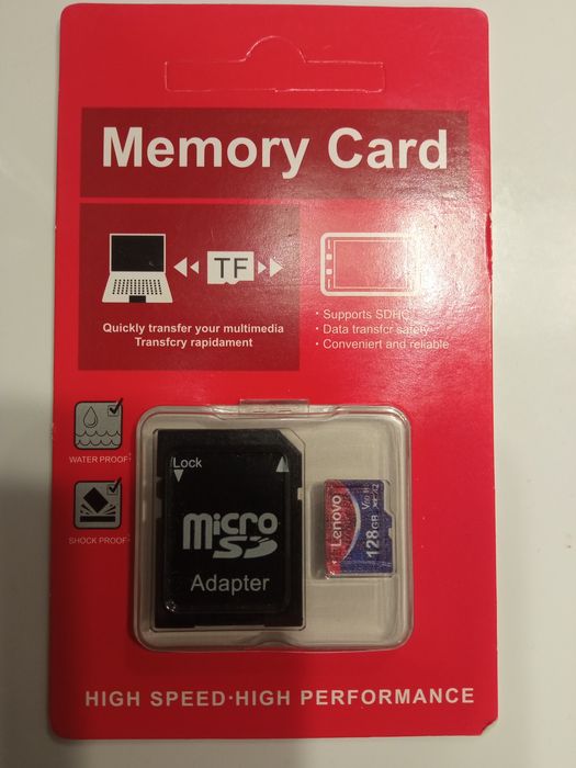карта памяти lenovo, micro sd 128gb