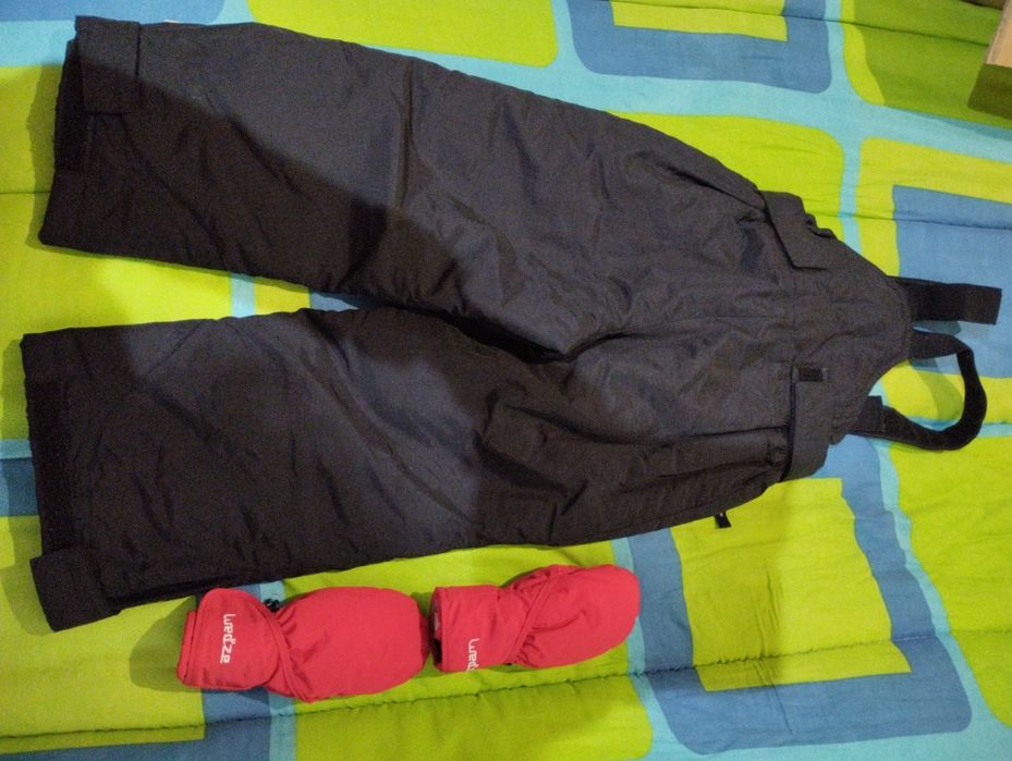 Calças, luvas neve 4 anos
