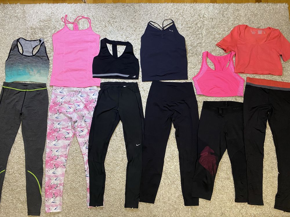 Костюм для фитнеса S-M/Xs/L/лосины Nike/пуш-ап/топ/для зала тренировок