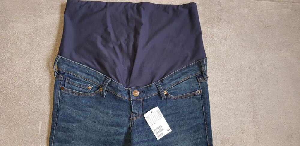 Spodnie jeansy ciążowe MAMA 38 NOWE
