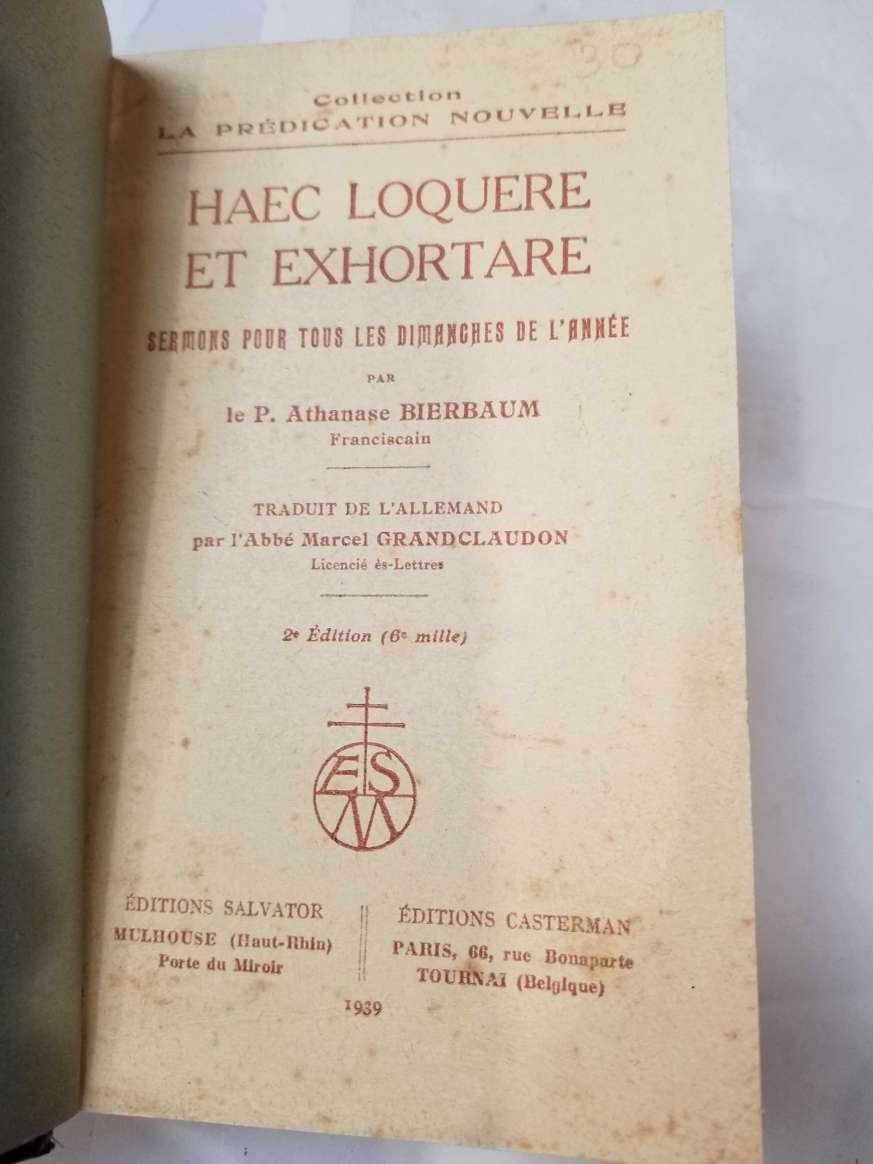 Livro Ref Par 2- P. Athanase Bierbaum - Haec Loquere et Exhortare