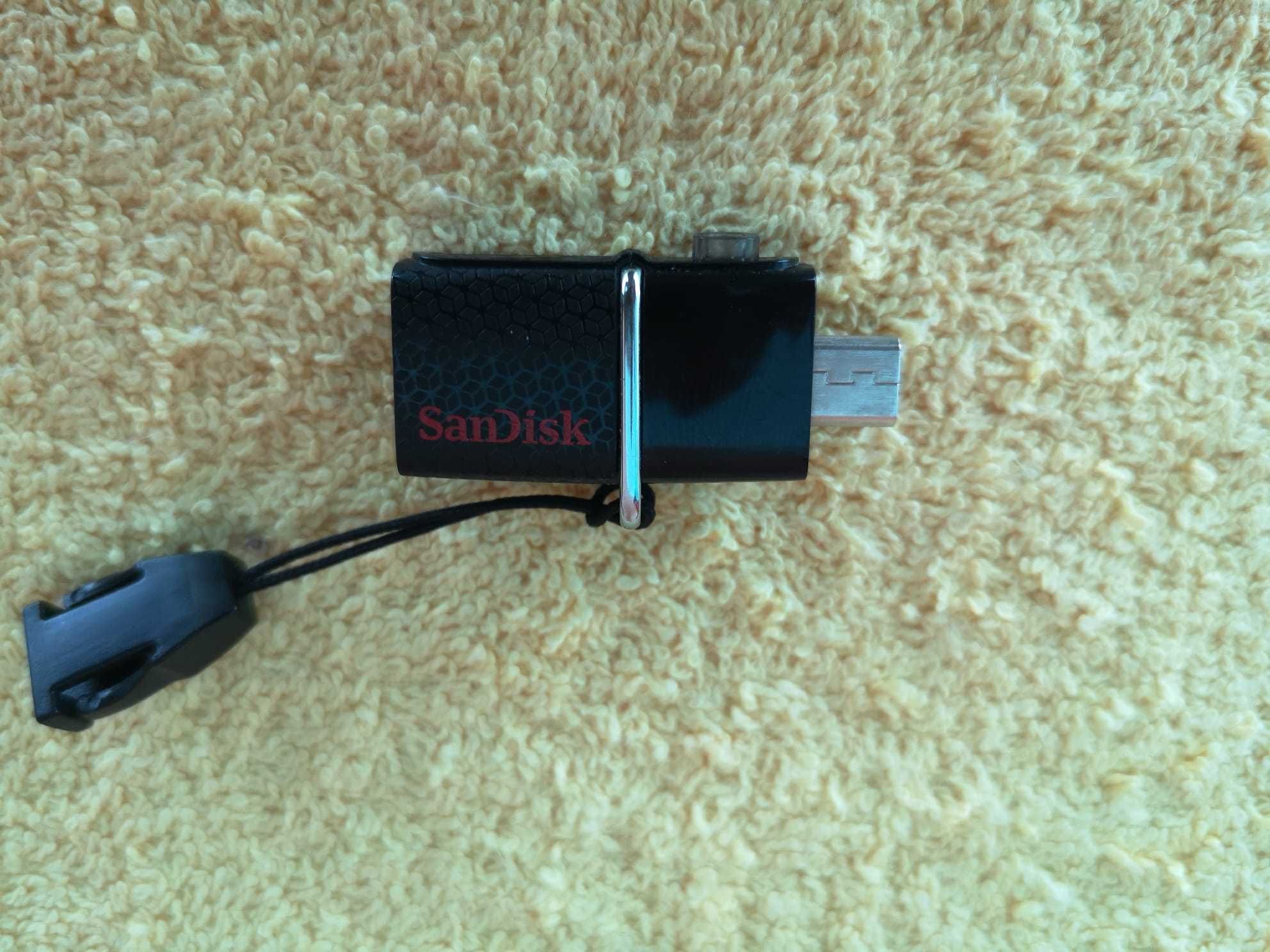 Disco, pen e cartão sandisk