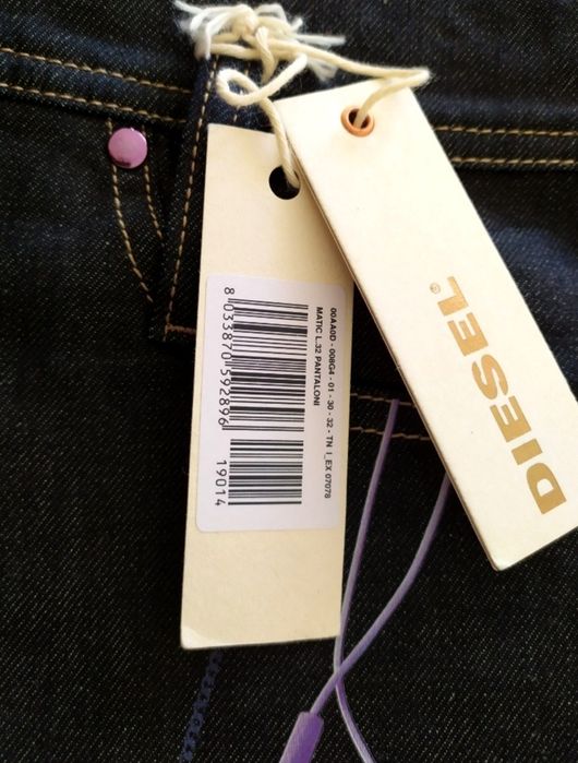 DIESEL Женские черные джинсы скини Дизель плотные джинсы итальянские