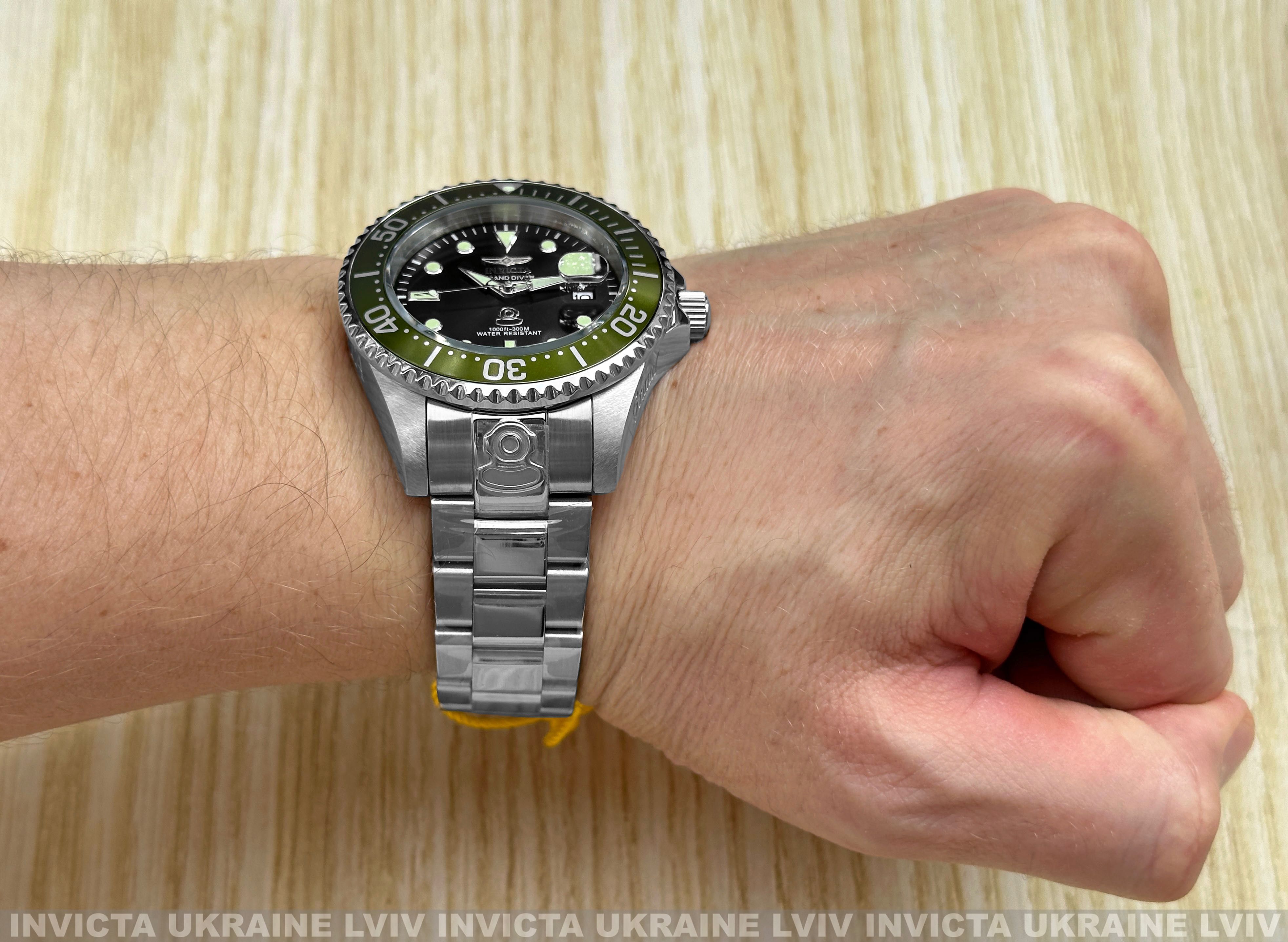 Часы Invicta 27612 Grand Diver Automatic Green Black 47 мм. 300 MT.