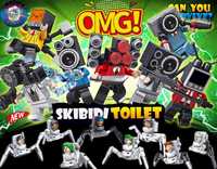 Лего Скибиди Туалет Набор 8 коробок 16 фигурок 377 дет. Skibidi Toilet