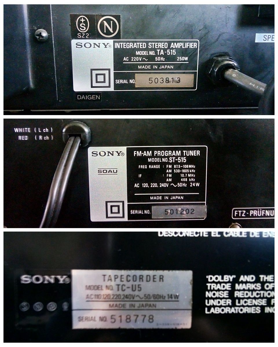Sony TA-515, ST-515, TC-U5