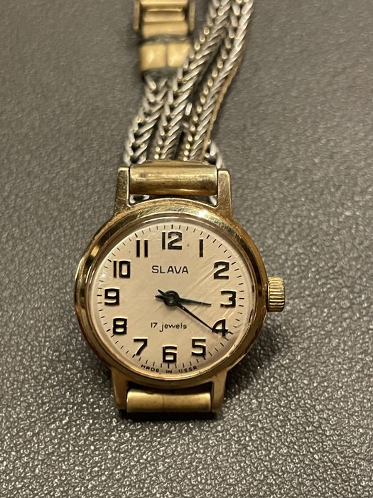 Sprawny zegarek Slava 17 kamieni retro vintage