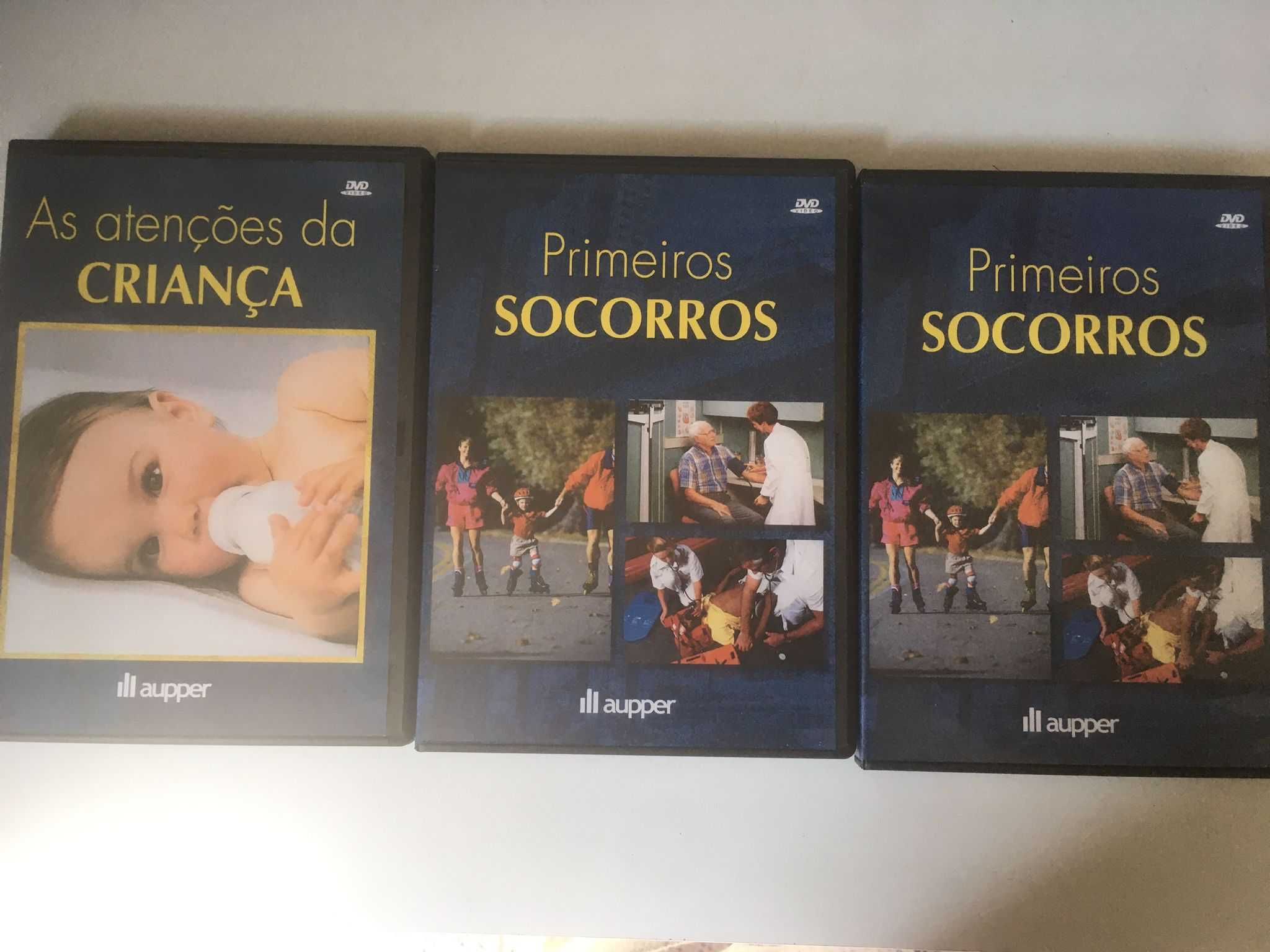 Colecção 3 DVDs (Atenção da Criança + 2 Primeiros Socorros)