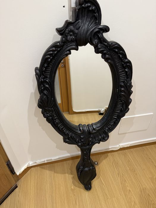 Espelho madeira estilo branca de neve