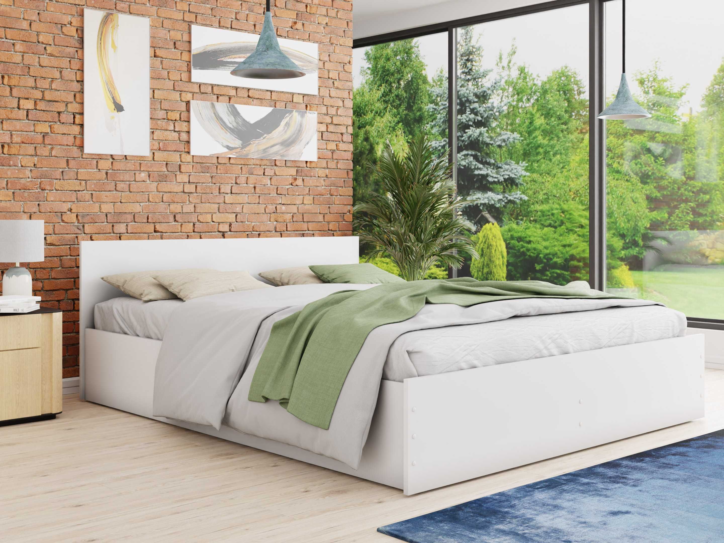 ŁÓŻKO do sypialni  +  MATERAC + stelaż podwójne 160X200  SYPIALNIA