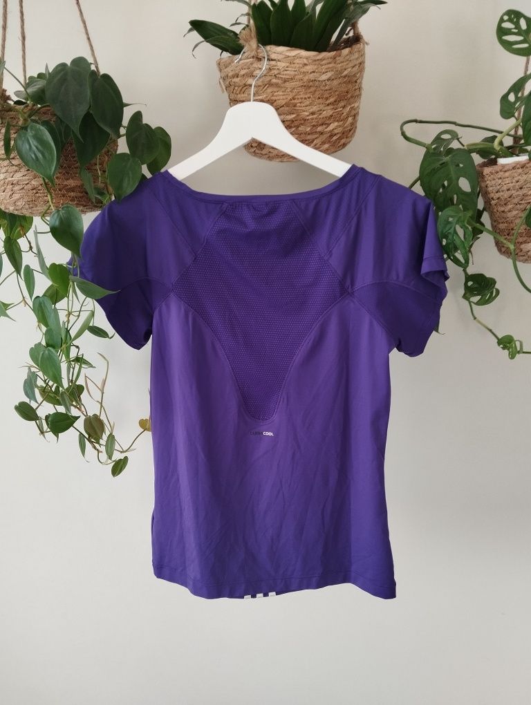 Damska bluzka treningowa, sportowa, fioletowa r. M/L Adidas