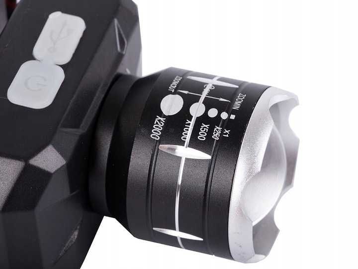 Latarka czołowa czołówka akumulatorowa led 08337