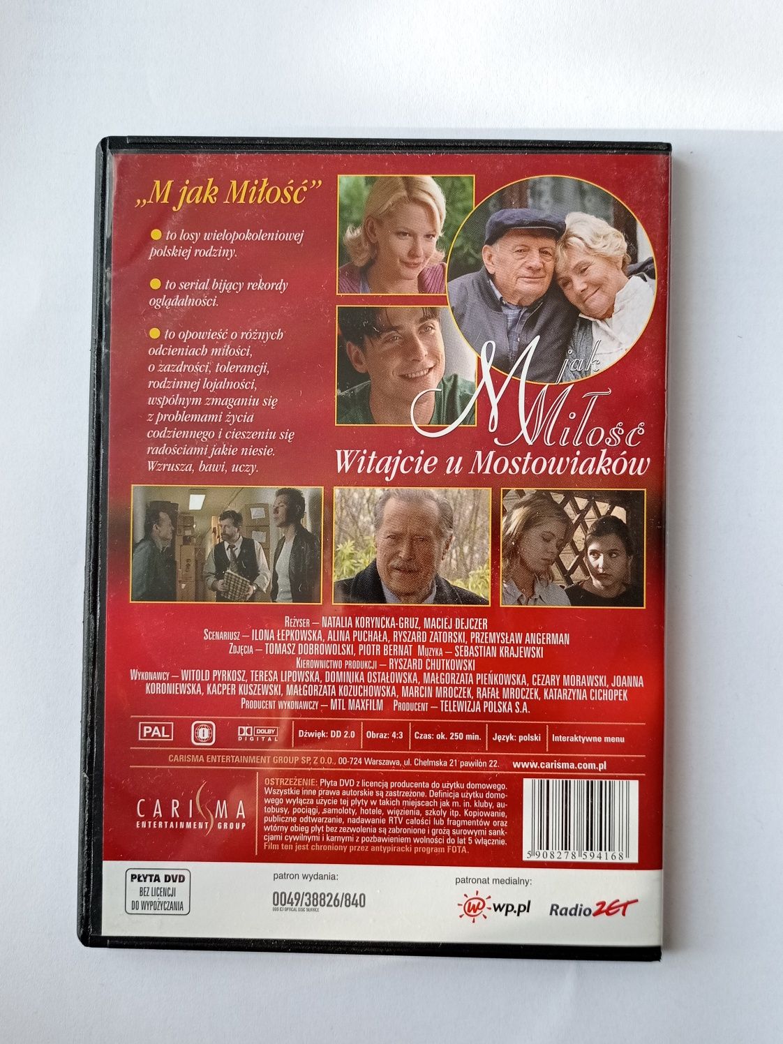 M jak Miłość odcinki 7-12 (2000) 1 płyta DVD okazja używana