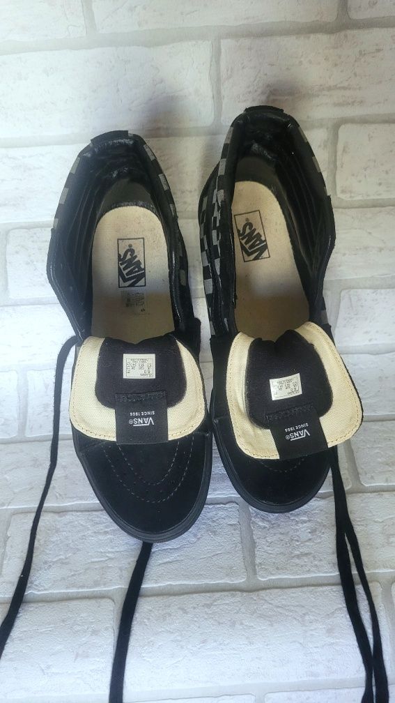 Unikat tenisówki Vans damskie wysokie zamszowe skórzane trampki 37 38