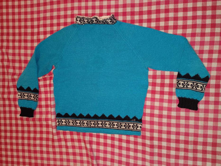 Sweter damski Norweski 100% wełna rozmiar M