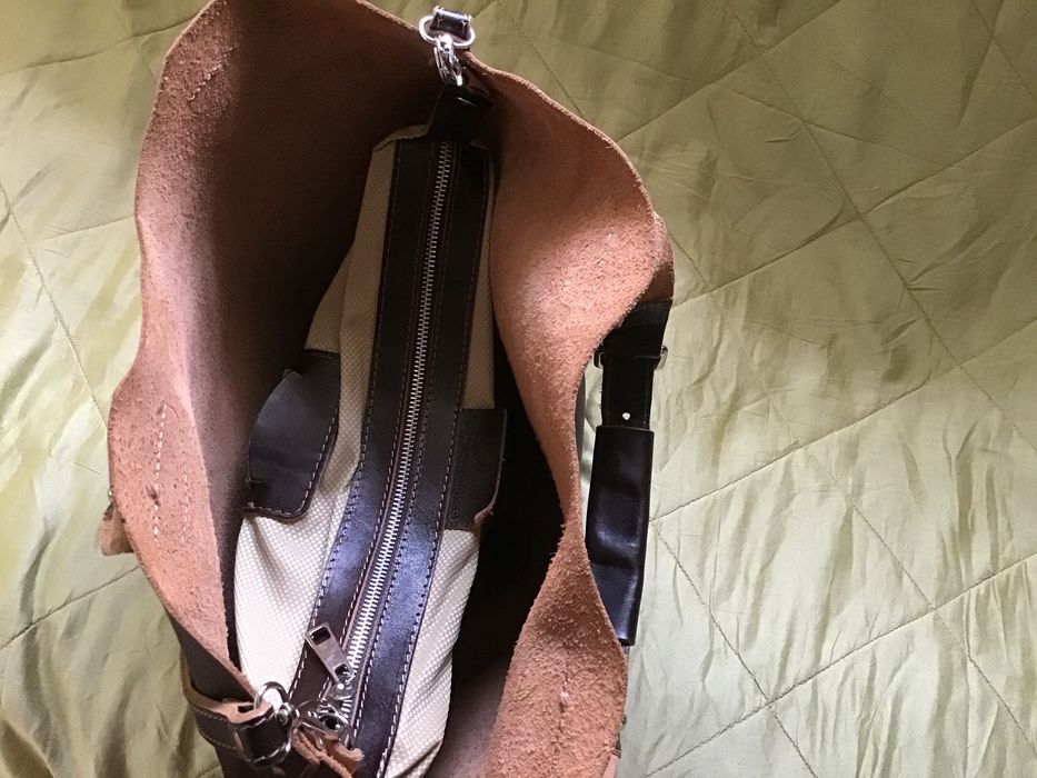 Сумка кожаная шопер