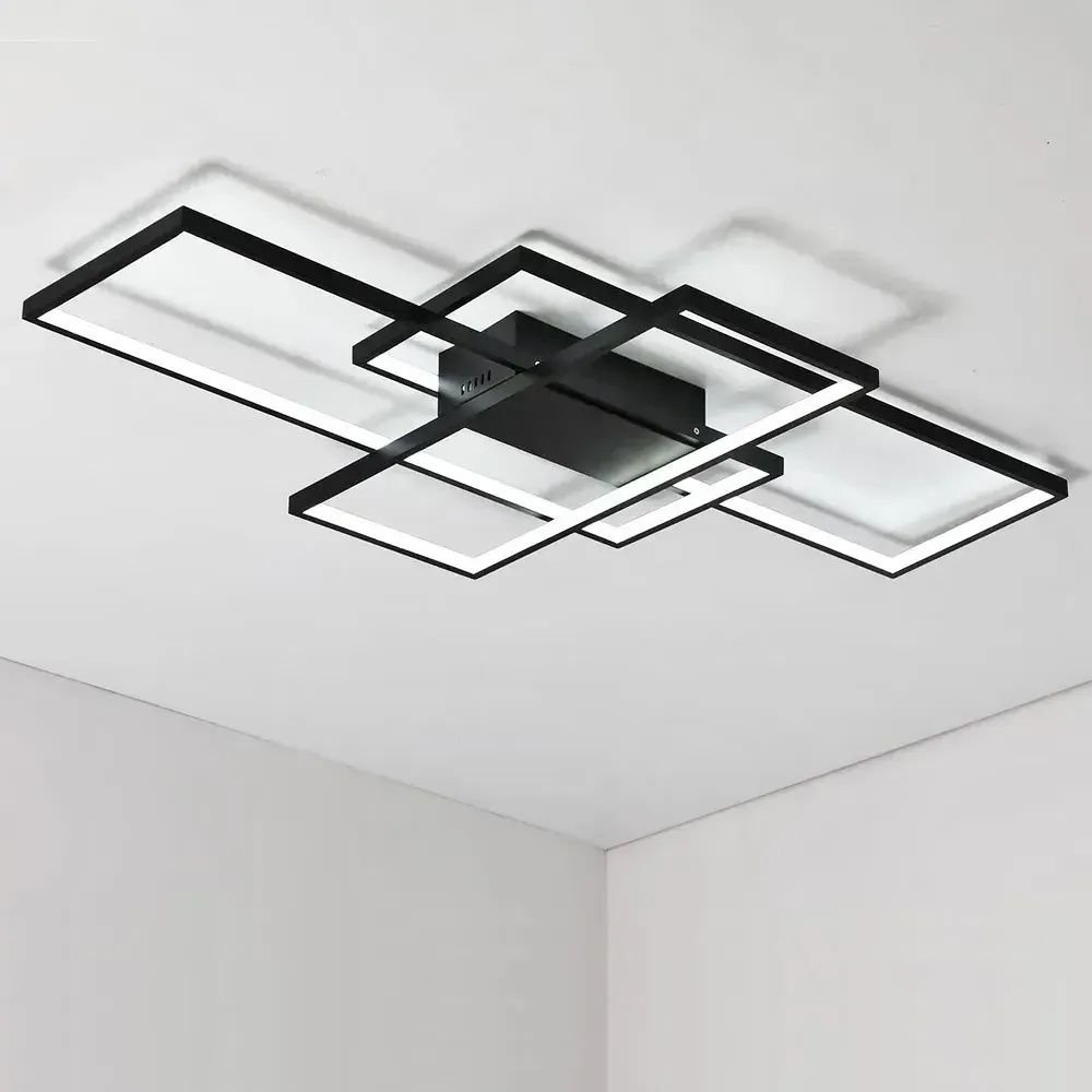 Світлодіодна LED люстра з пультом до 15м² чорна SVEN