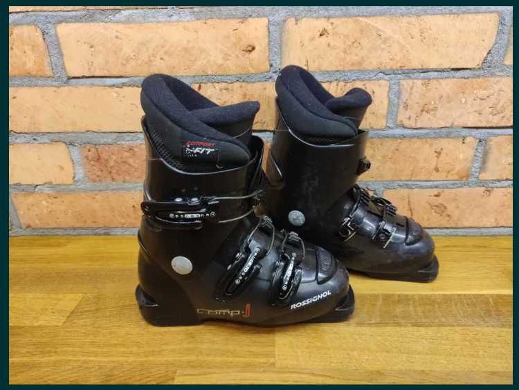 Zestaw Narty Head 110cm Buty Rossignol 19,5cm Kijki Wedze 90cm