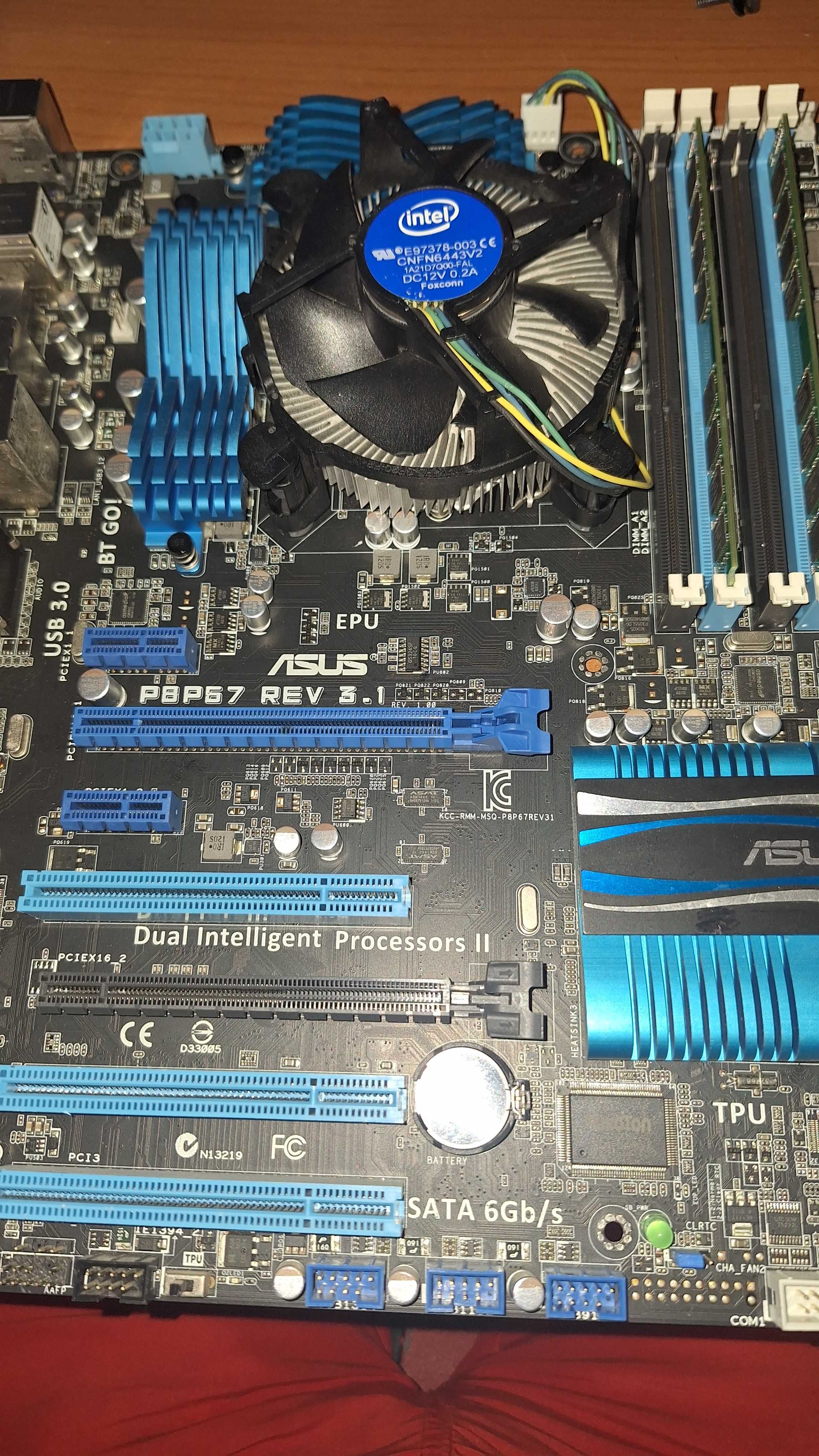 Motherbord Asus+processador+rams