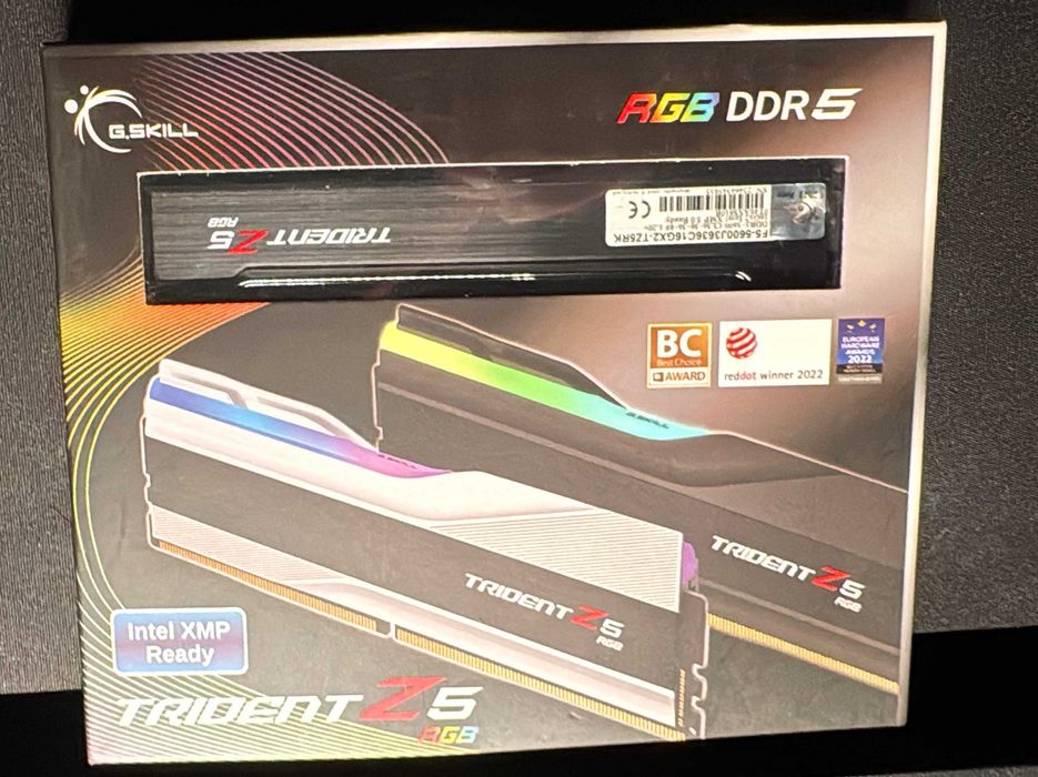 G.Skill 32GB Trident Z5 (2x16GB) RGB DDR5 5600MHz CL36