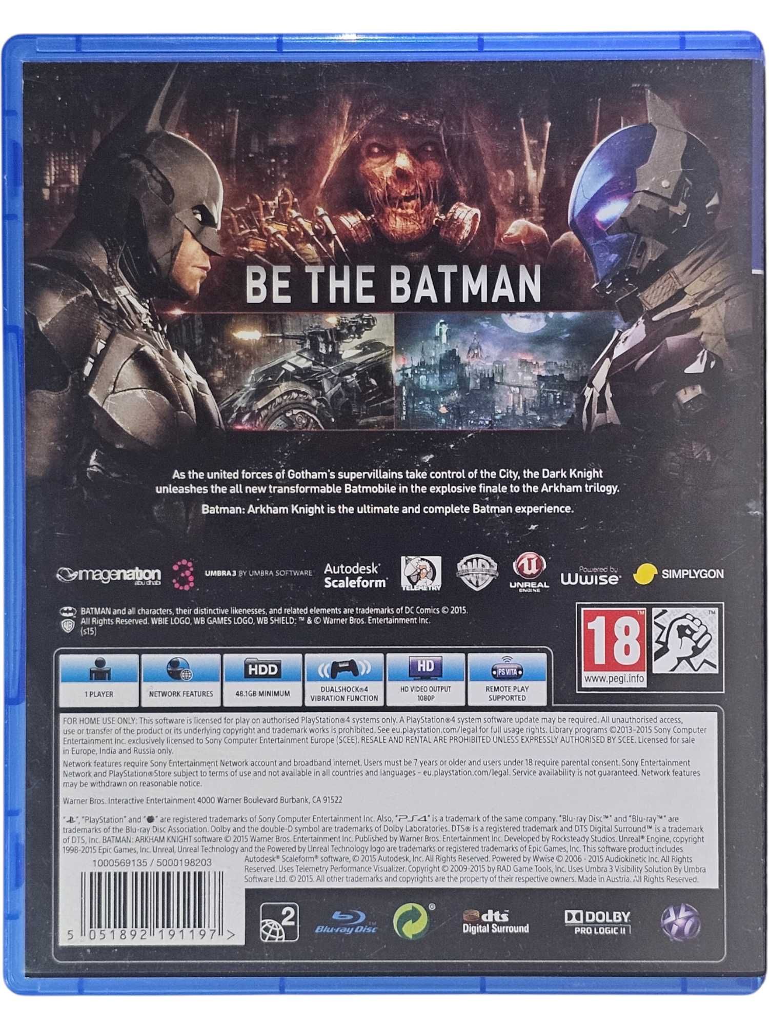 Batman: Arkham Knight | GRA PS4 | PlayStation 4 | PL