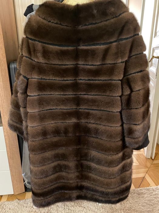 Шуба коричнева норкова