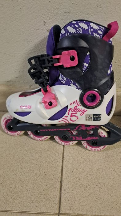 Patins em linha menina ajustáveis 30-32