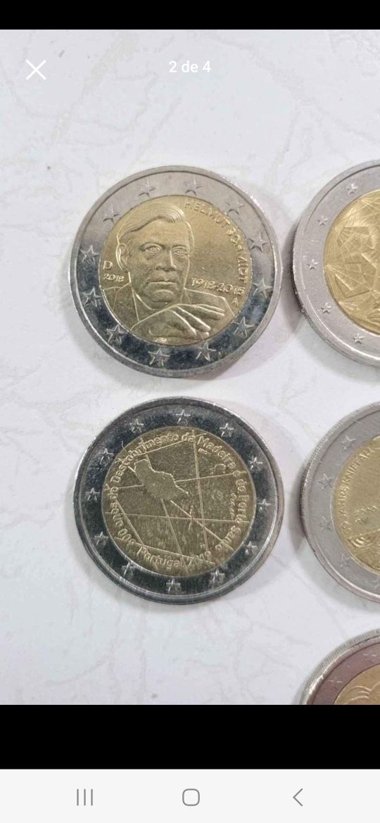 Moedas de 2euros  diferentes para colecionadores