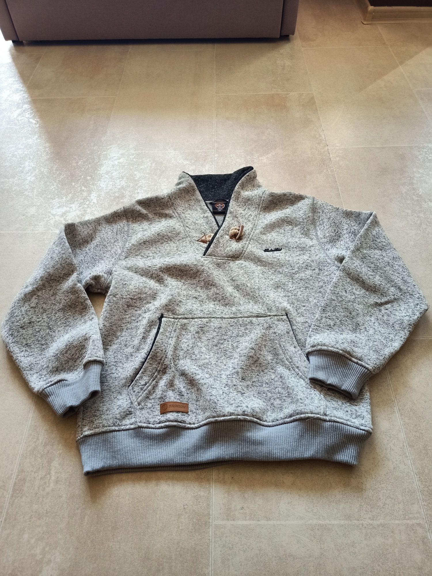 Sweter męski jasny melanż XL