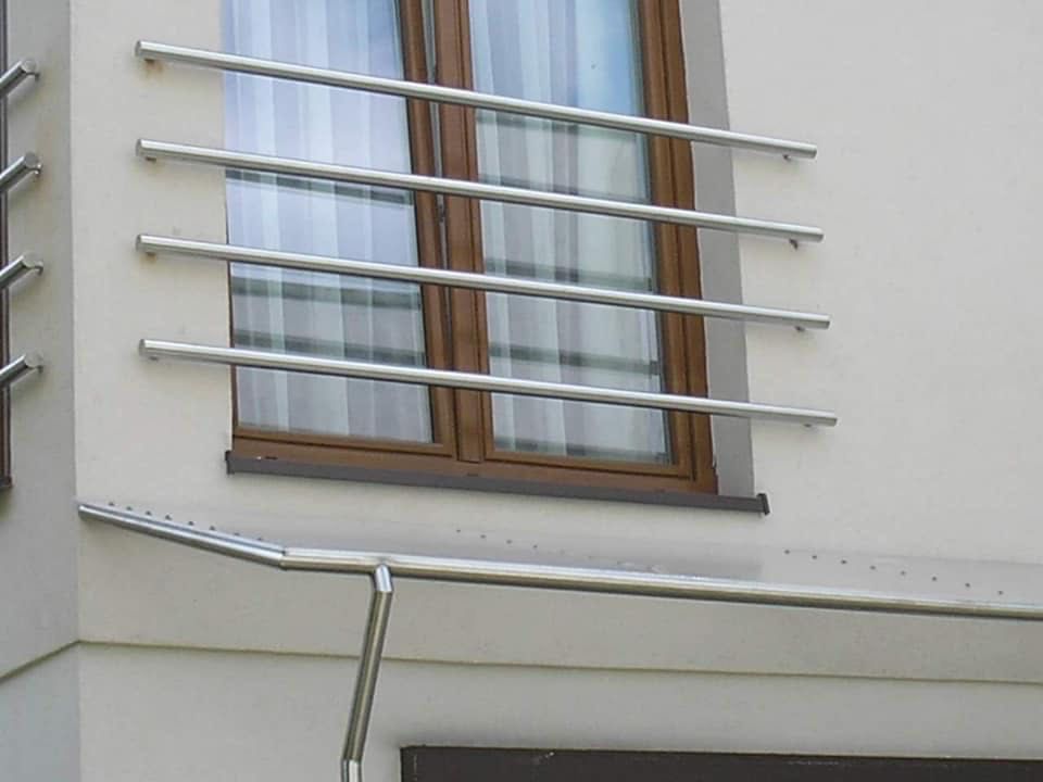 Balustrady nierdzewne zabezpieczenia okienne