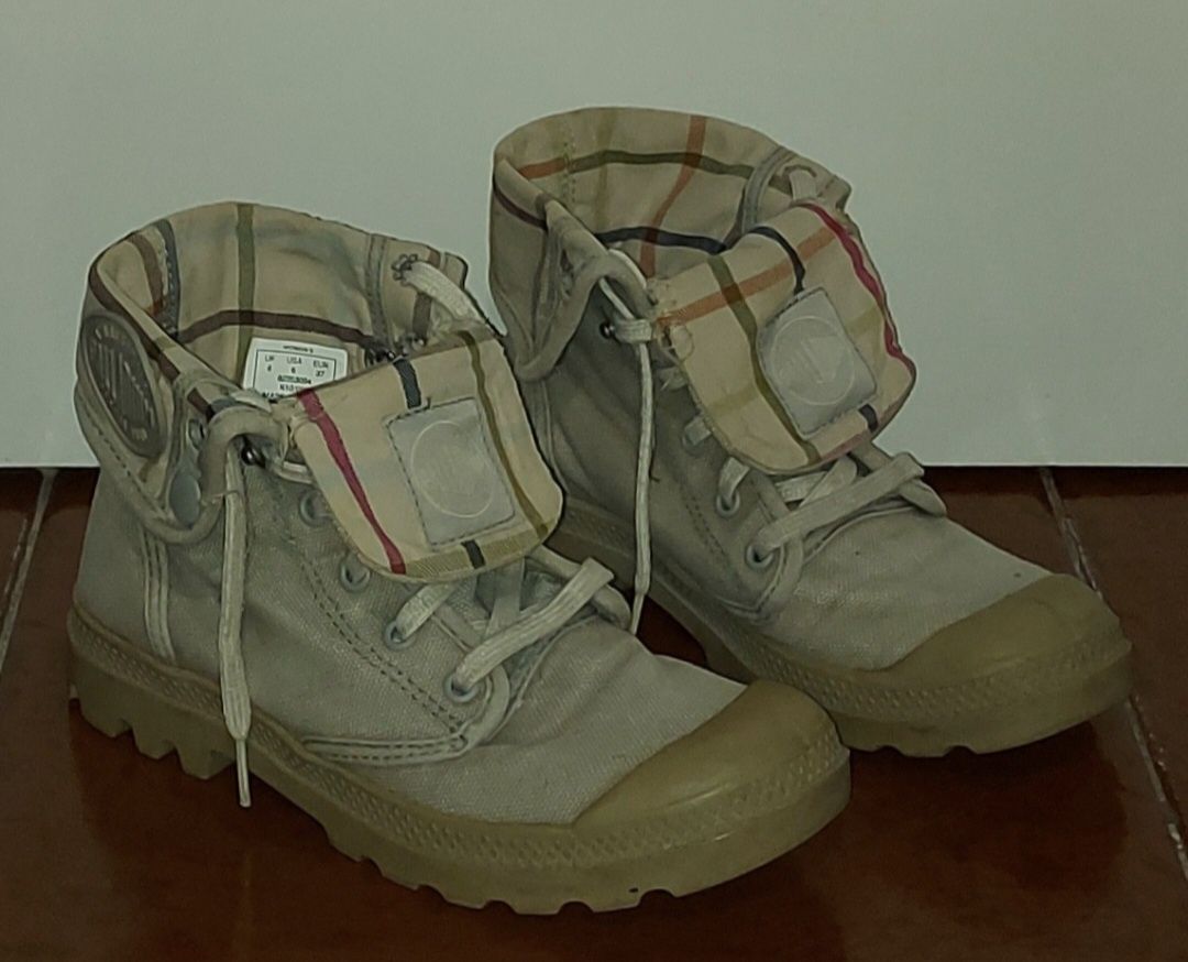 Palladium castanho e/ou branco tamanho 37 : preço mais baixo...