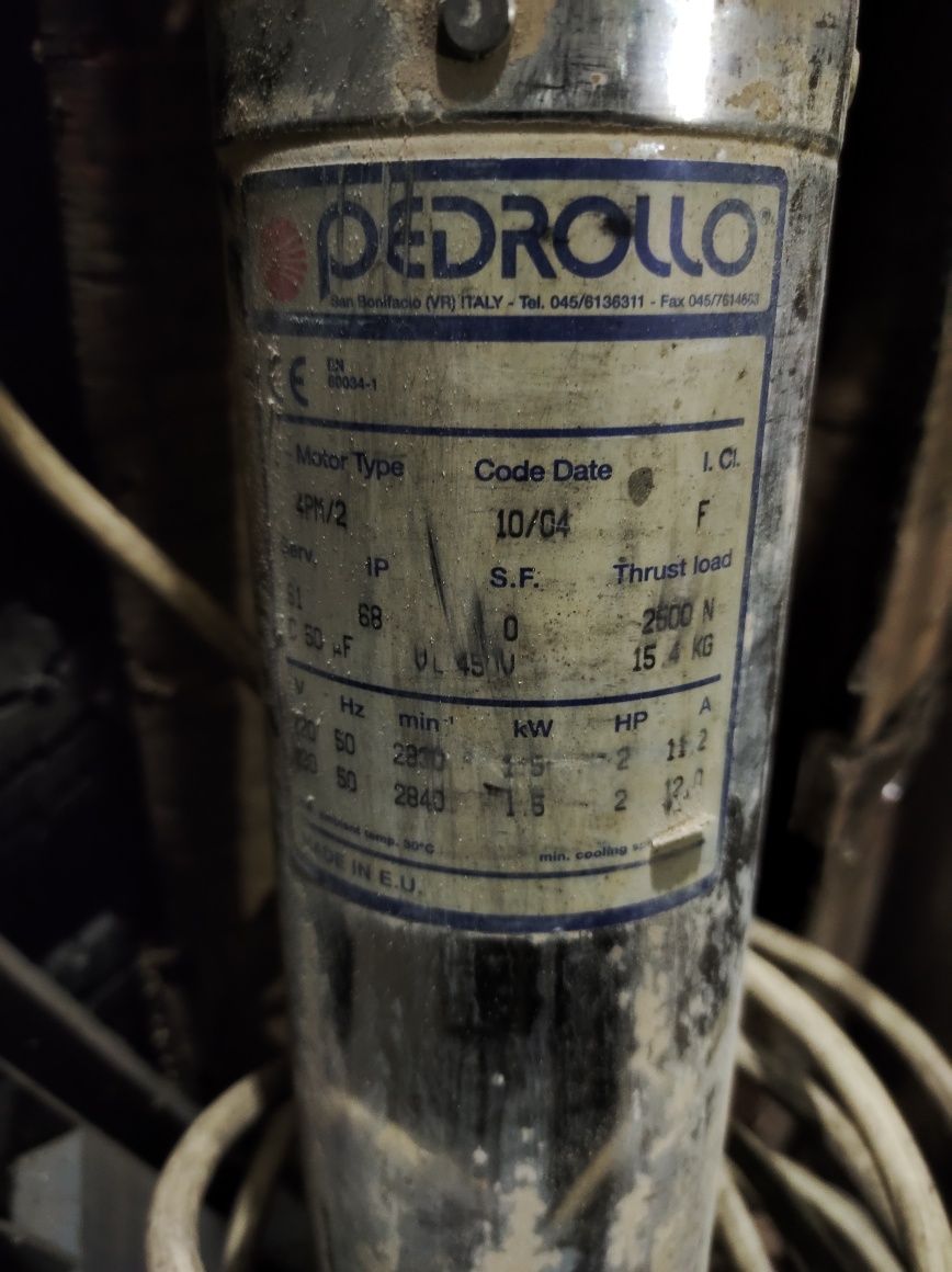 Продам глубинный погружной насос Pedrollo  4SR.
