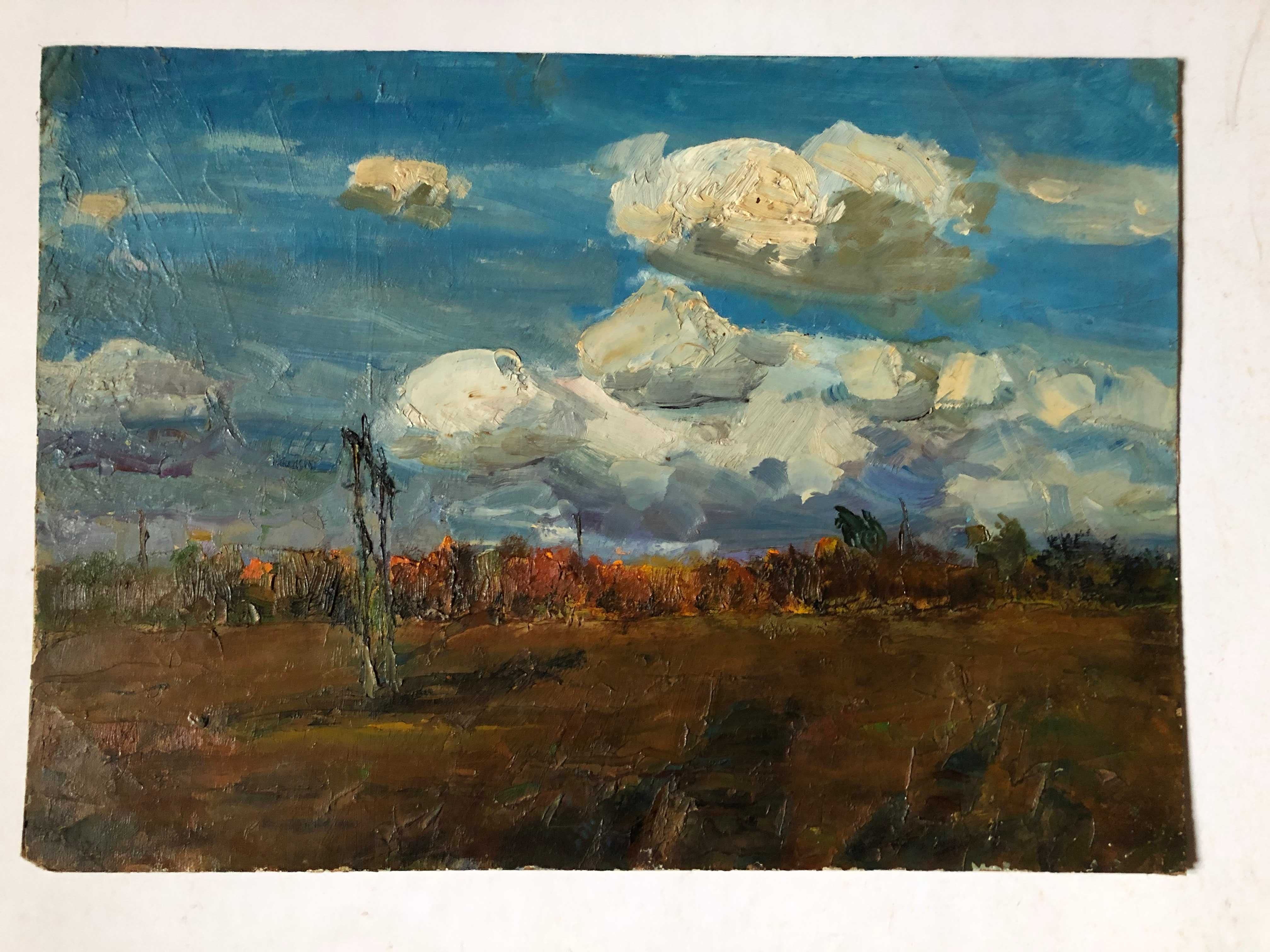Облака 1974г Художник Кармазь Николай Афанасьевич (1927г.р.) Запорожье