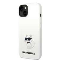 Etui Karl Lagerfeld Choupette iPhone 14 6,1" Biały Silicone MagSafe