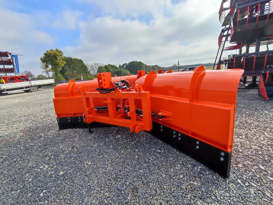 Mocny pług do śniegu do tura tuz strzałka Metal Technik dostawa Gratis