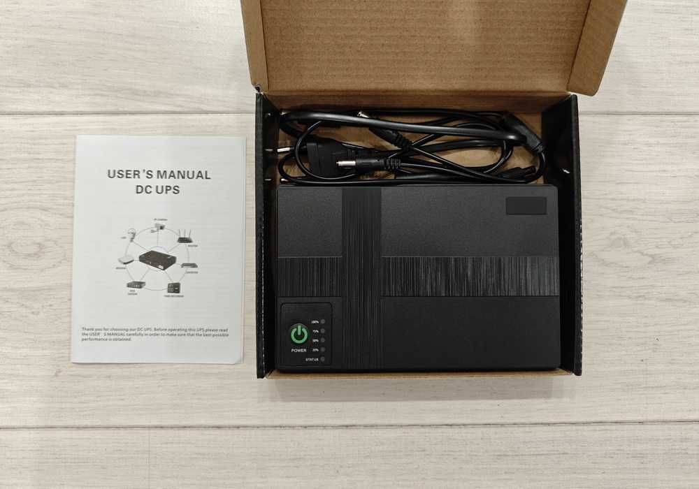 Источник бесперебойного питания для роутера UPS-36W DC1036P 5/9/12V 2A
