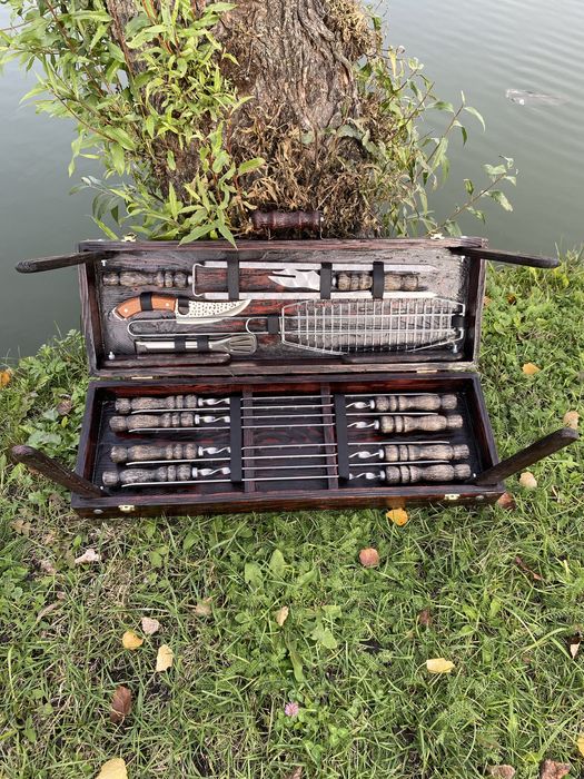 Набір шампурів КАРПАТЬСЬКИЙ подарунок чоловіку на Новий рік