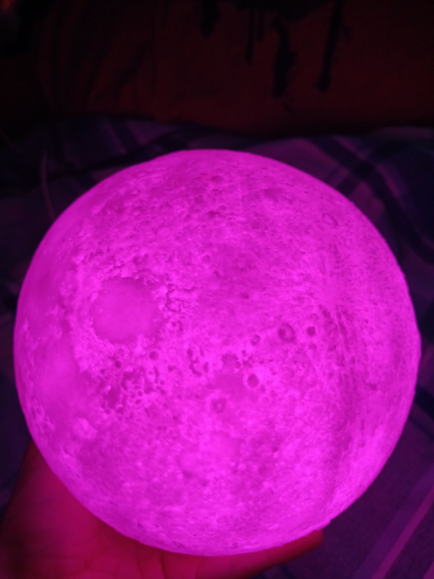 Kula księżyc lampka nocna kosmos kolorowa
