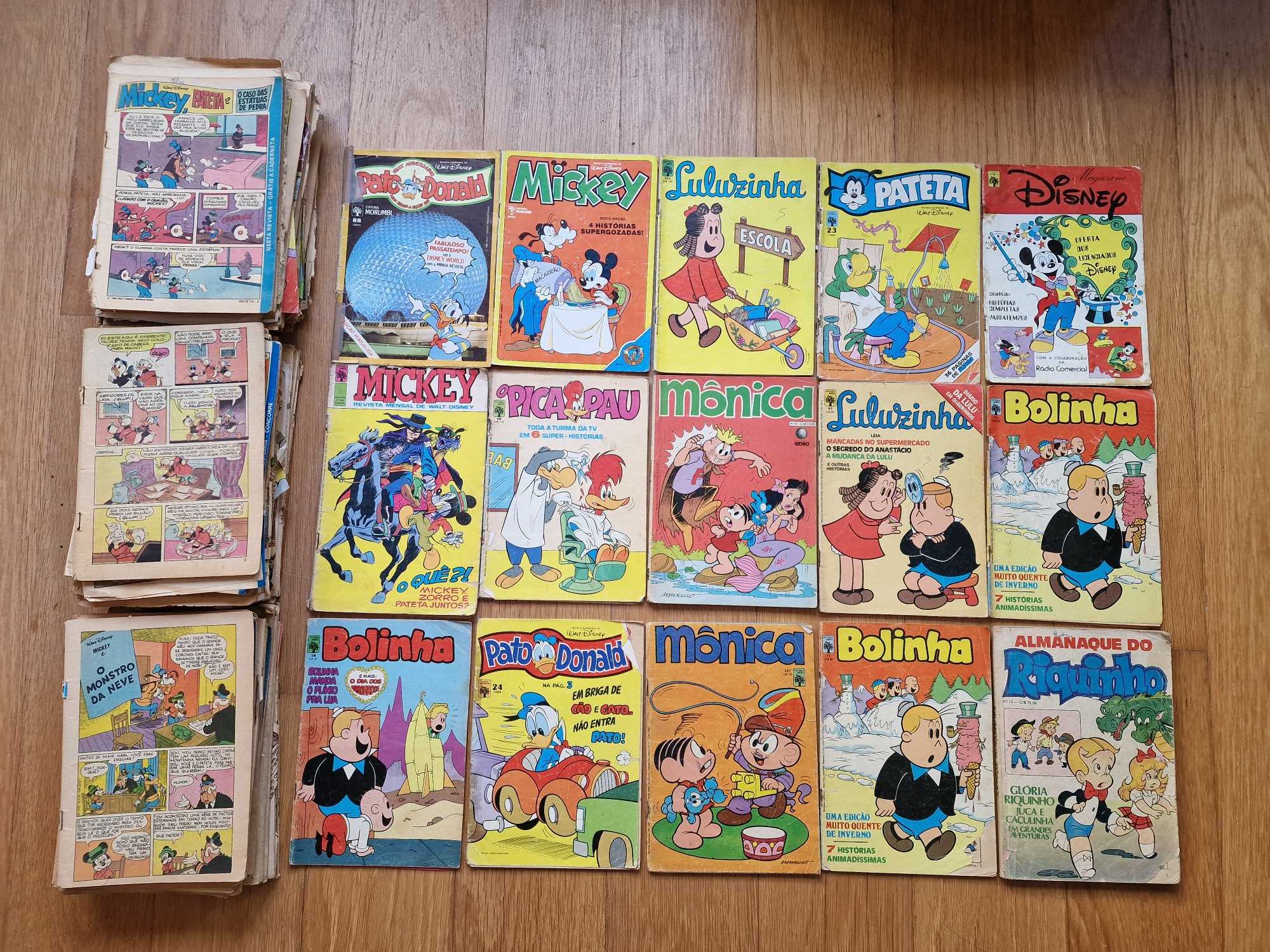 Lote de Livros BD - Mickey, Patinhas, Donald, Bolinha, Luluzinha