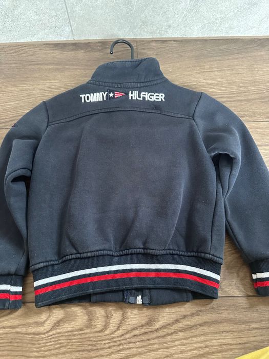 Jesienna bluza / kurtka tommy hilfiger 9granat chłopiec kieszenie