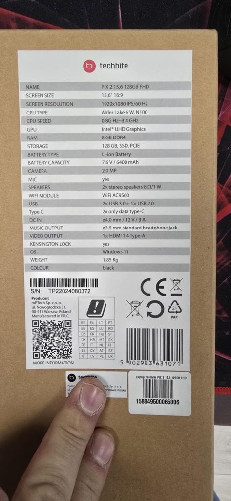 Sprzedam Nowego Laptopa Technice